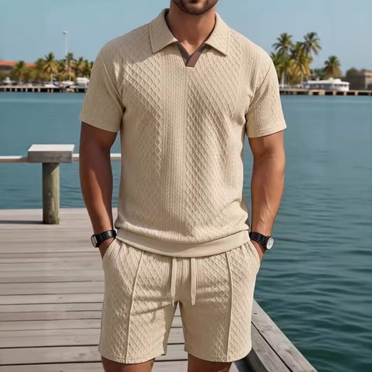 Brown Beige, Suit Shorts Two Sets